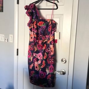 Alex Marie one shoulder floral dress